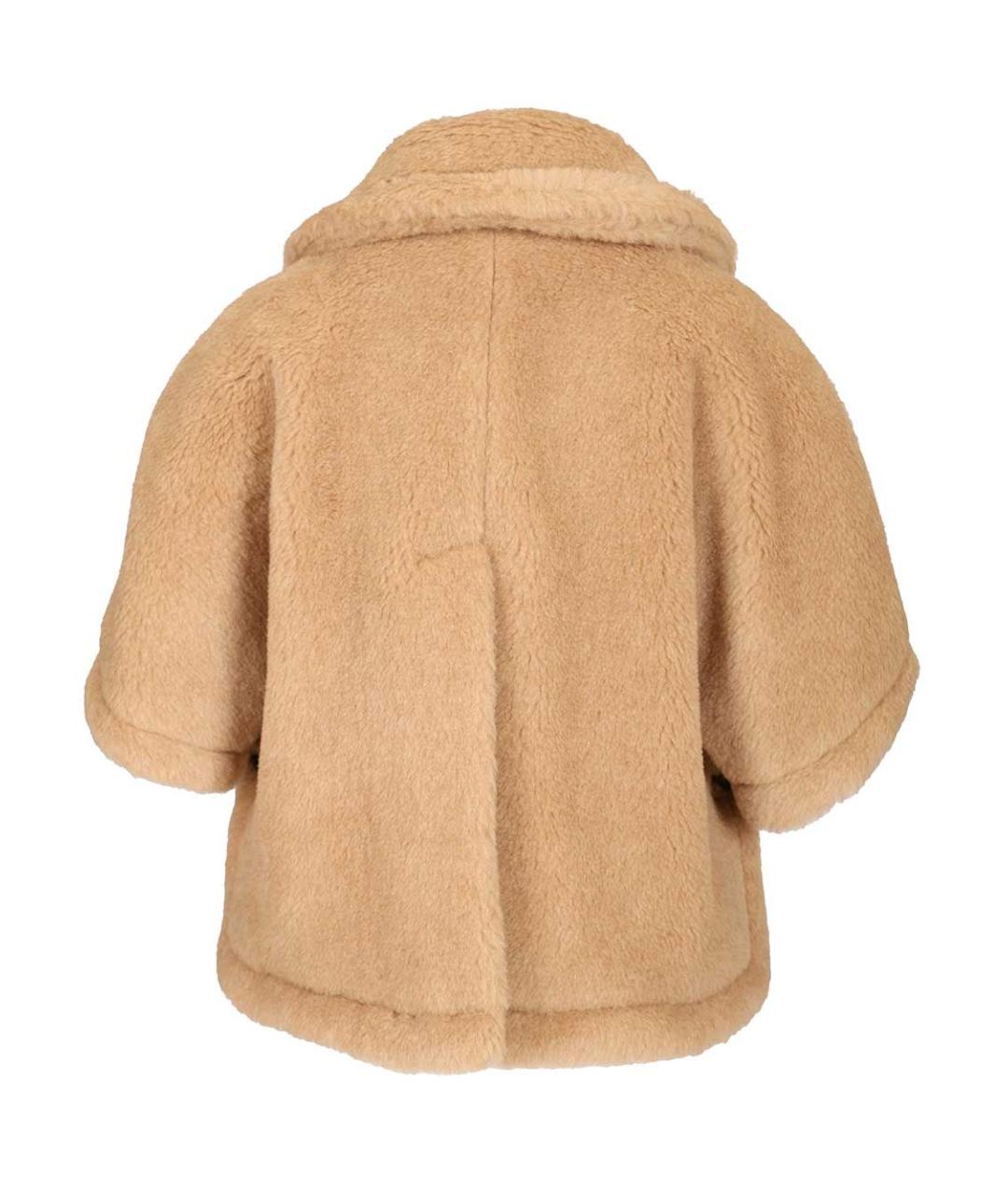 MAX MARA Бежевая шерстяная шуба, фото 2