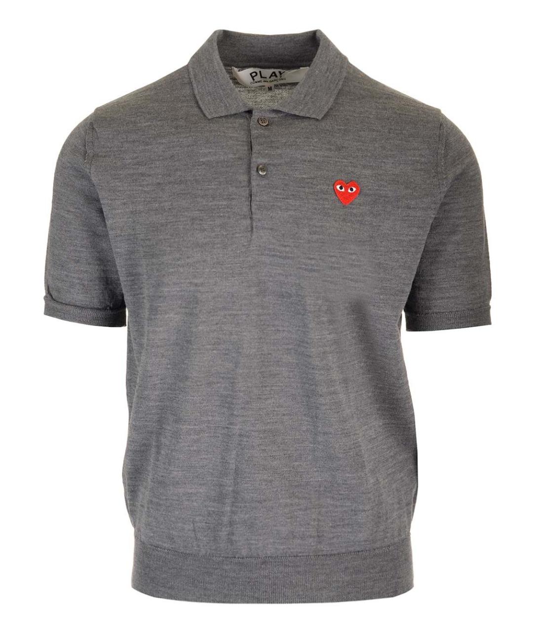 COMME DES GARÇONS PLAY Серый шерстяной джемпер / свитер, фото 1