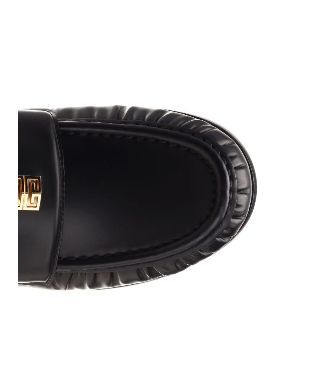 GIVENCHY Черные кожаные лоферы, фото 4