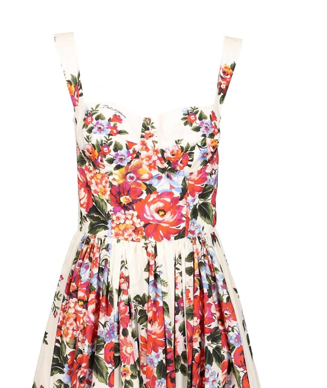 DOLCE&GABBANA Мульти хлопковый сарафан, фото 4