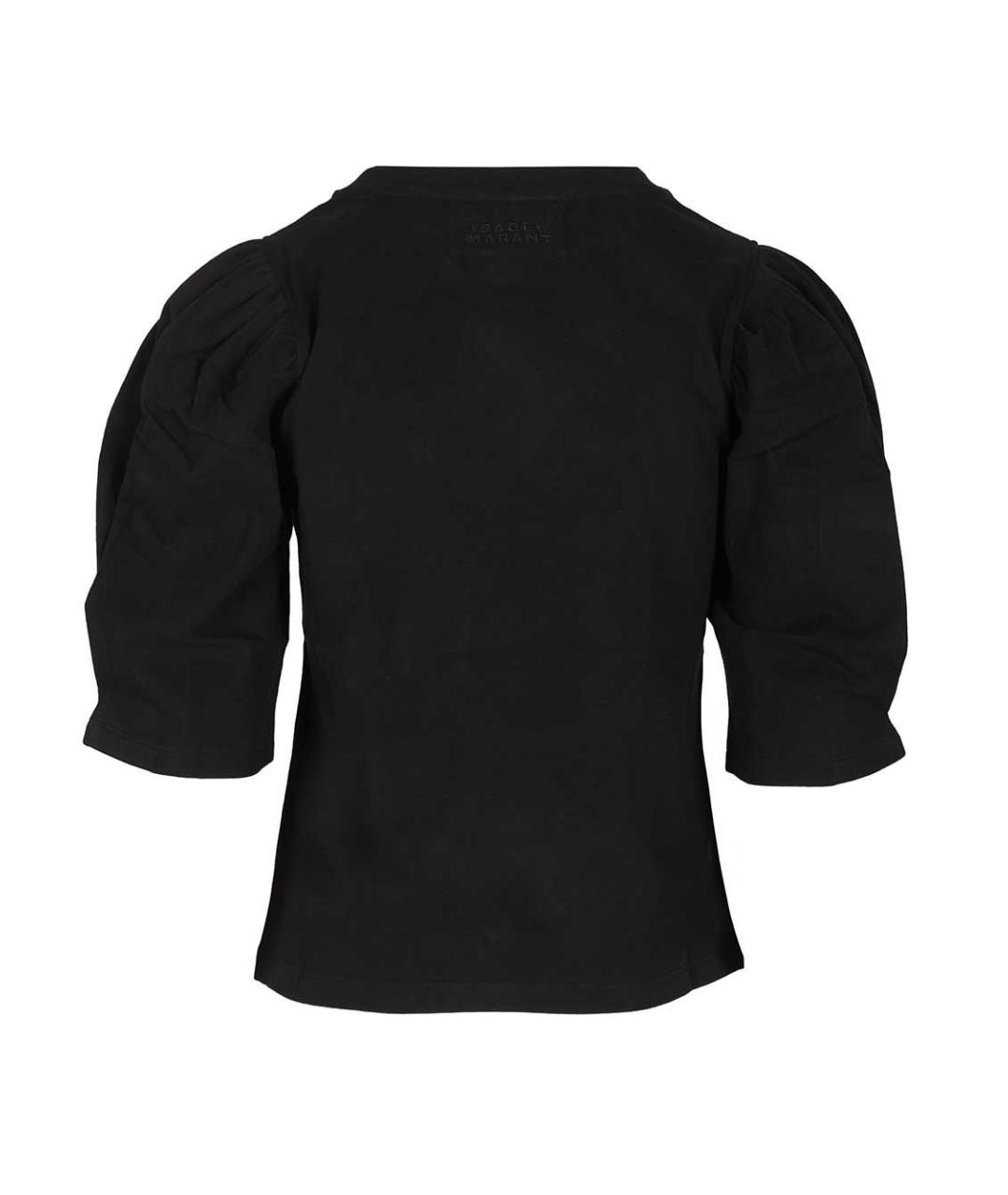 ISABEL MARANT Черная хлопковая футболка, фото 2