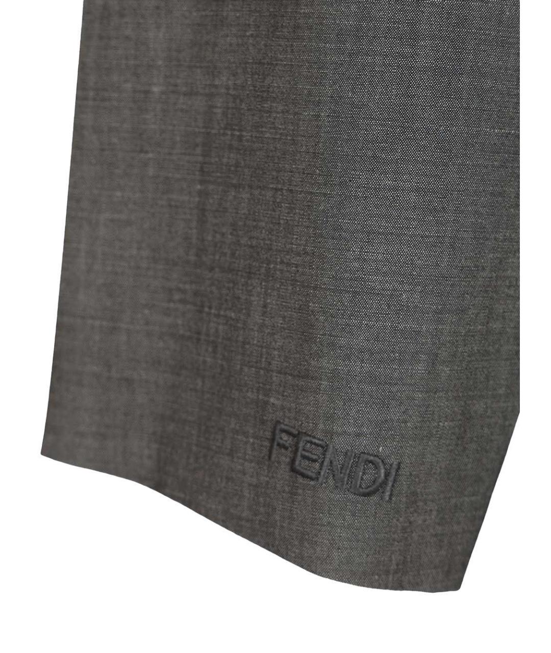 FENDI Серая шерстяная куртка, фото 5