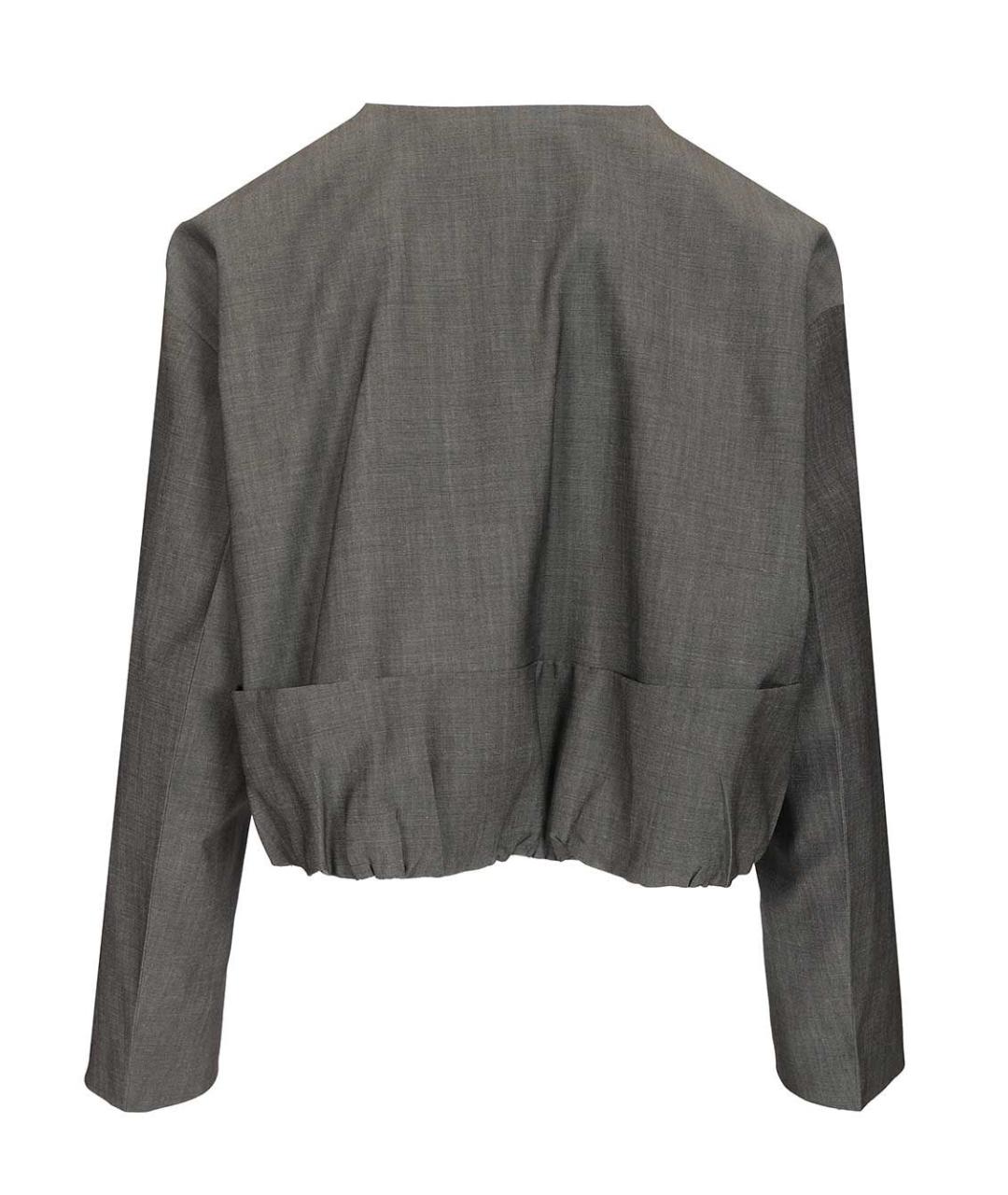 FENDI Серая шерстяная куртка, фото 2