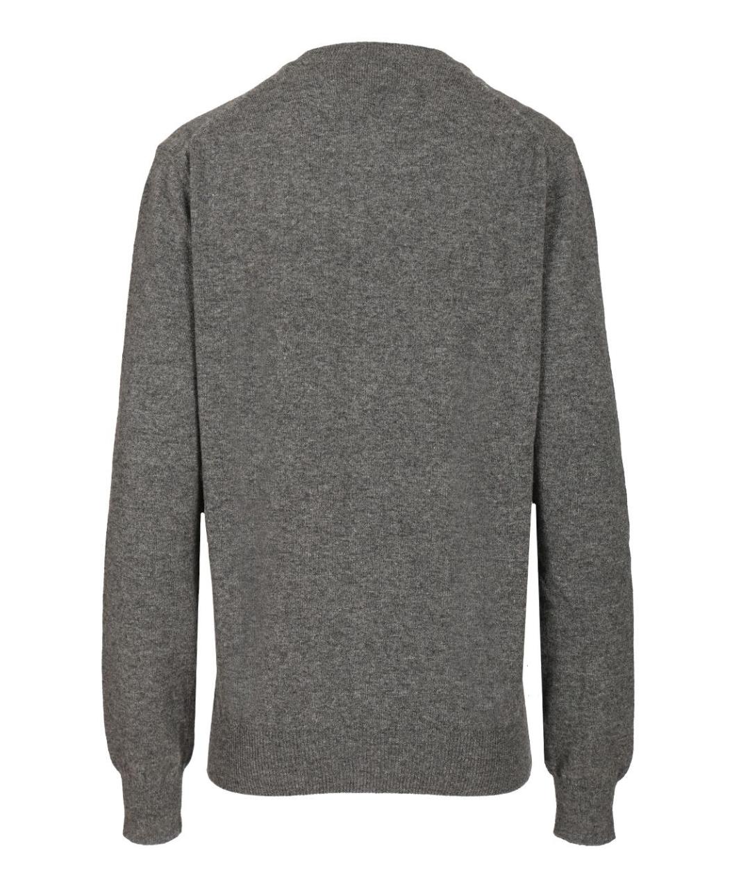 COMME DES GARÇONS PLAY Серый шерстяной кардиган, фото 2