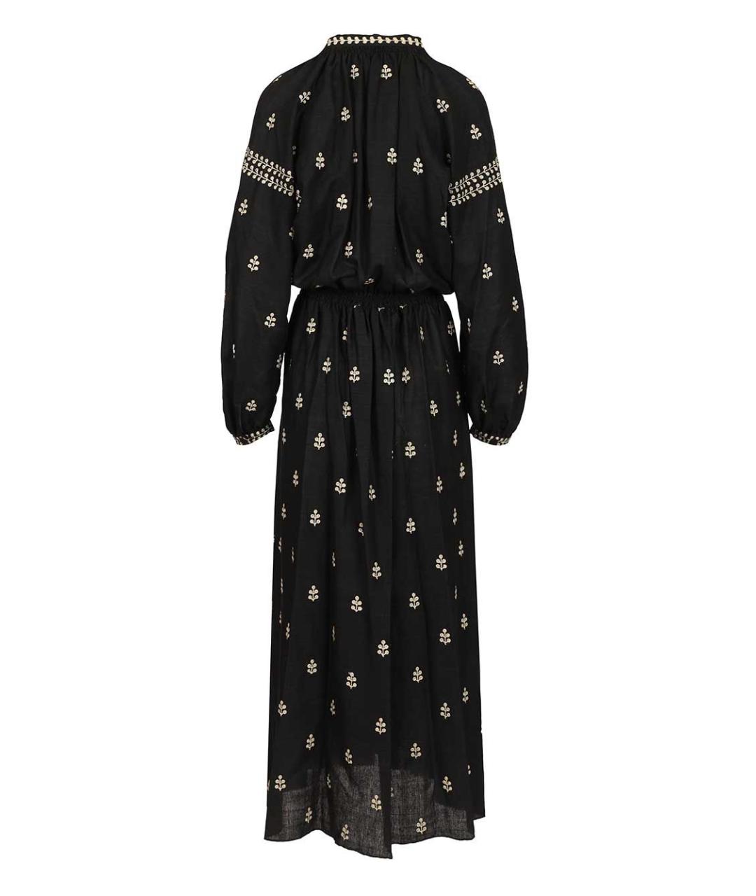 ISABEL MARANT Черное шелковое повседневное платье, фото 2