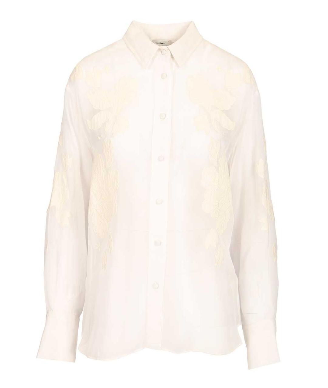 FORTE FORTE Бежевая вискозная рубашка, фото 1