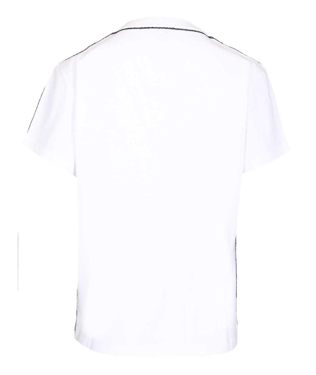 LOEWE Белая хлопковая футболка, фото 2