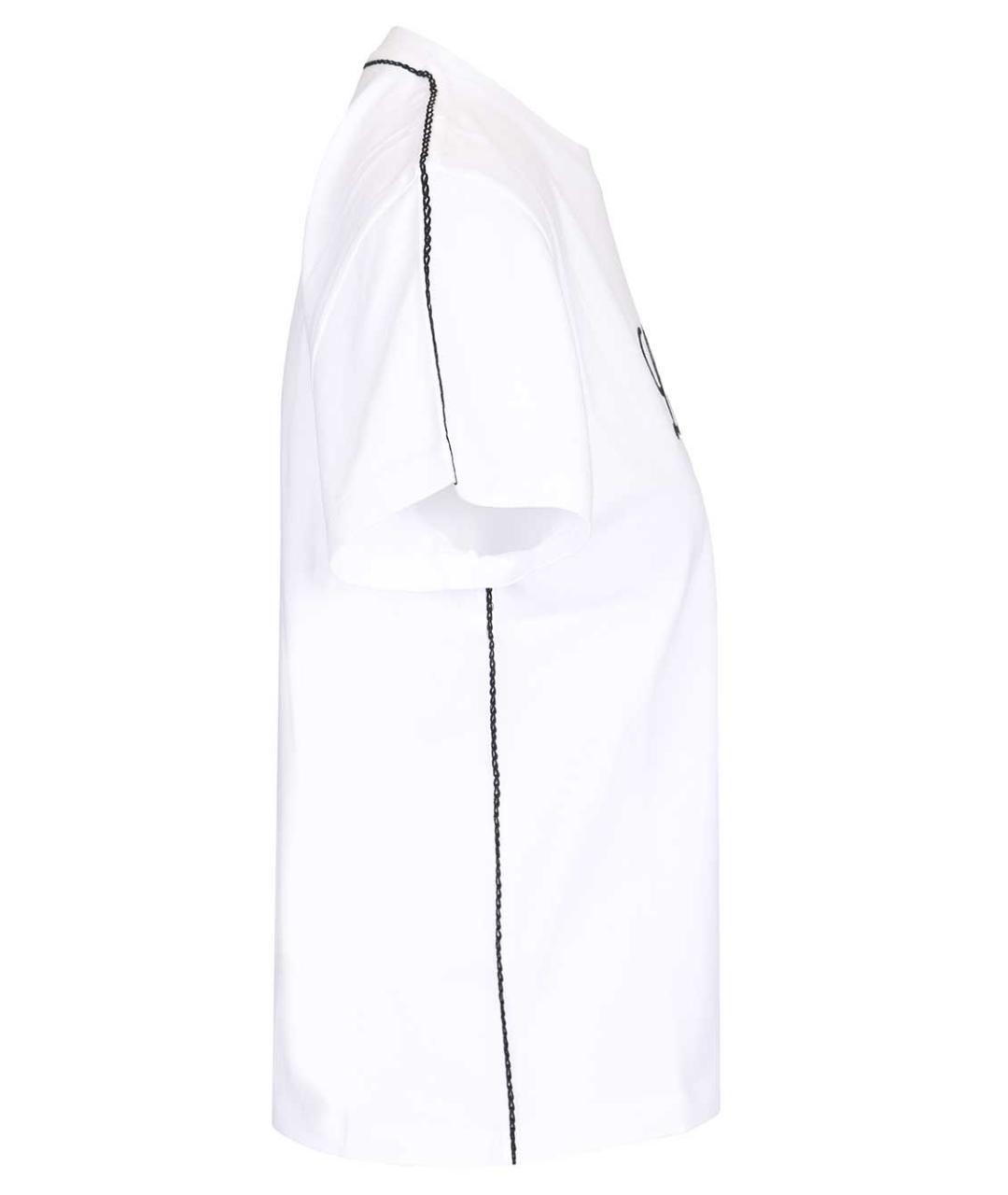 LOEWE Белая хлопковая футболка, фото 3