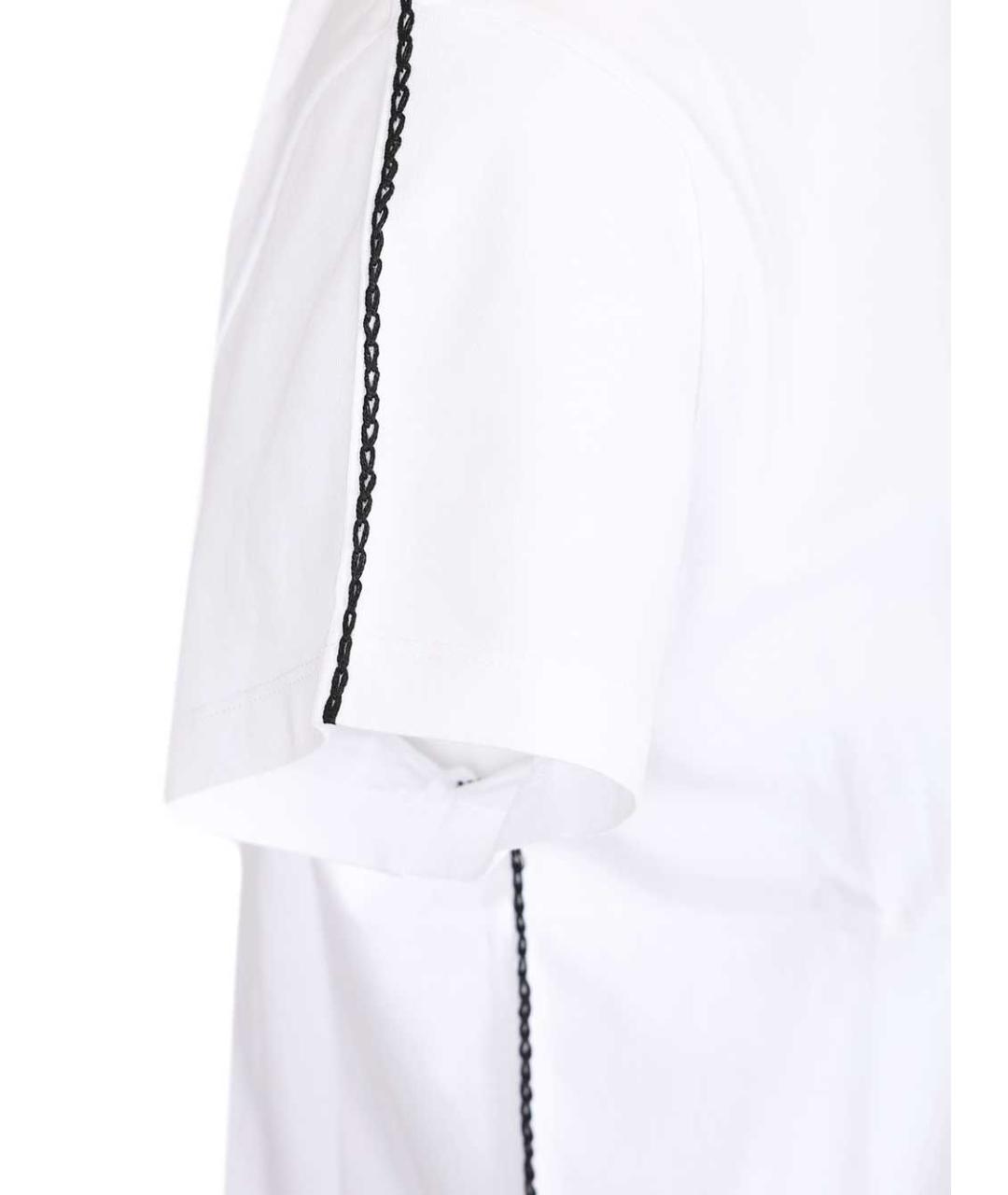 LOEWE Белая хлопковая футболка, фото 5