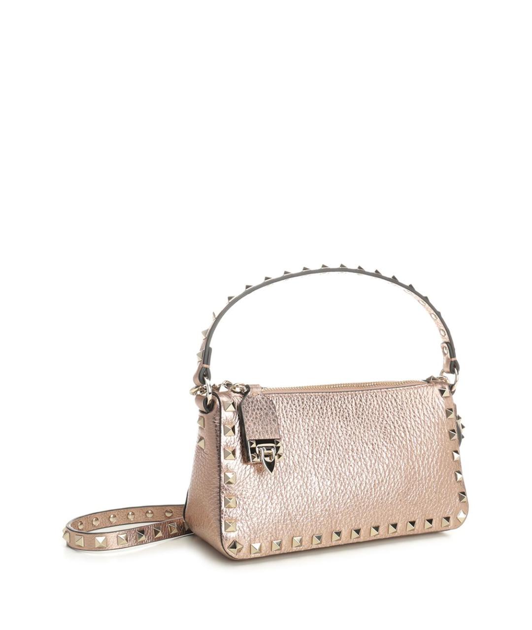 VALENTINO Розовая кожаная сумка через плечо, фото 2