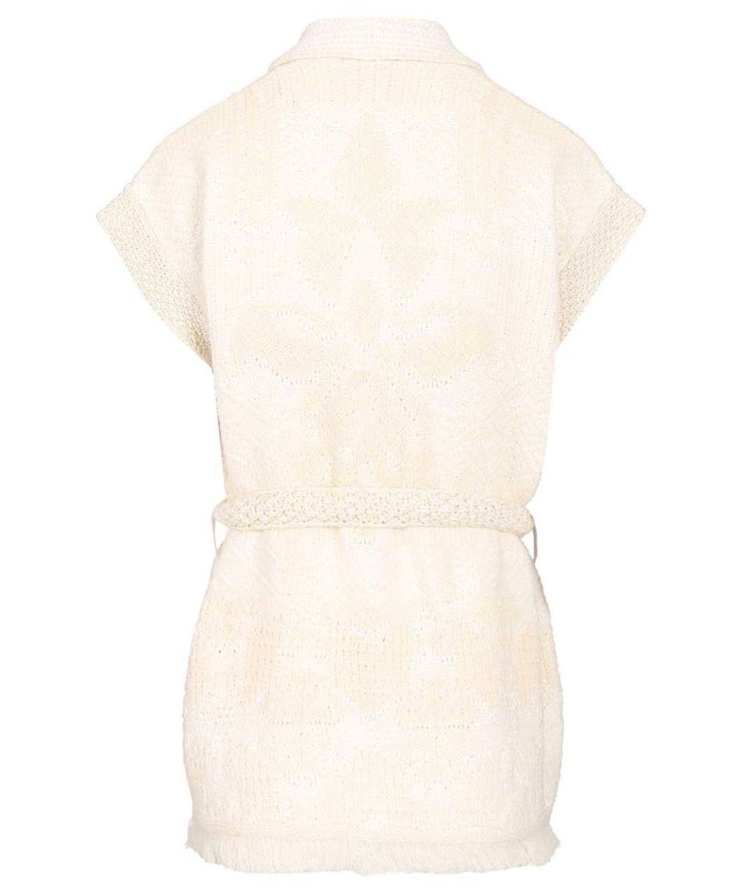 FORTE FORTE Бежевая хлопковая жилетка, фото 2