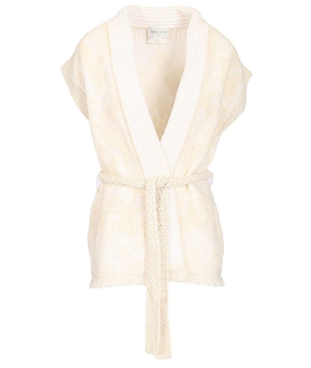 FORTE FORTE Бежевая хлопковая жилетка, фото 1