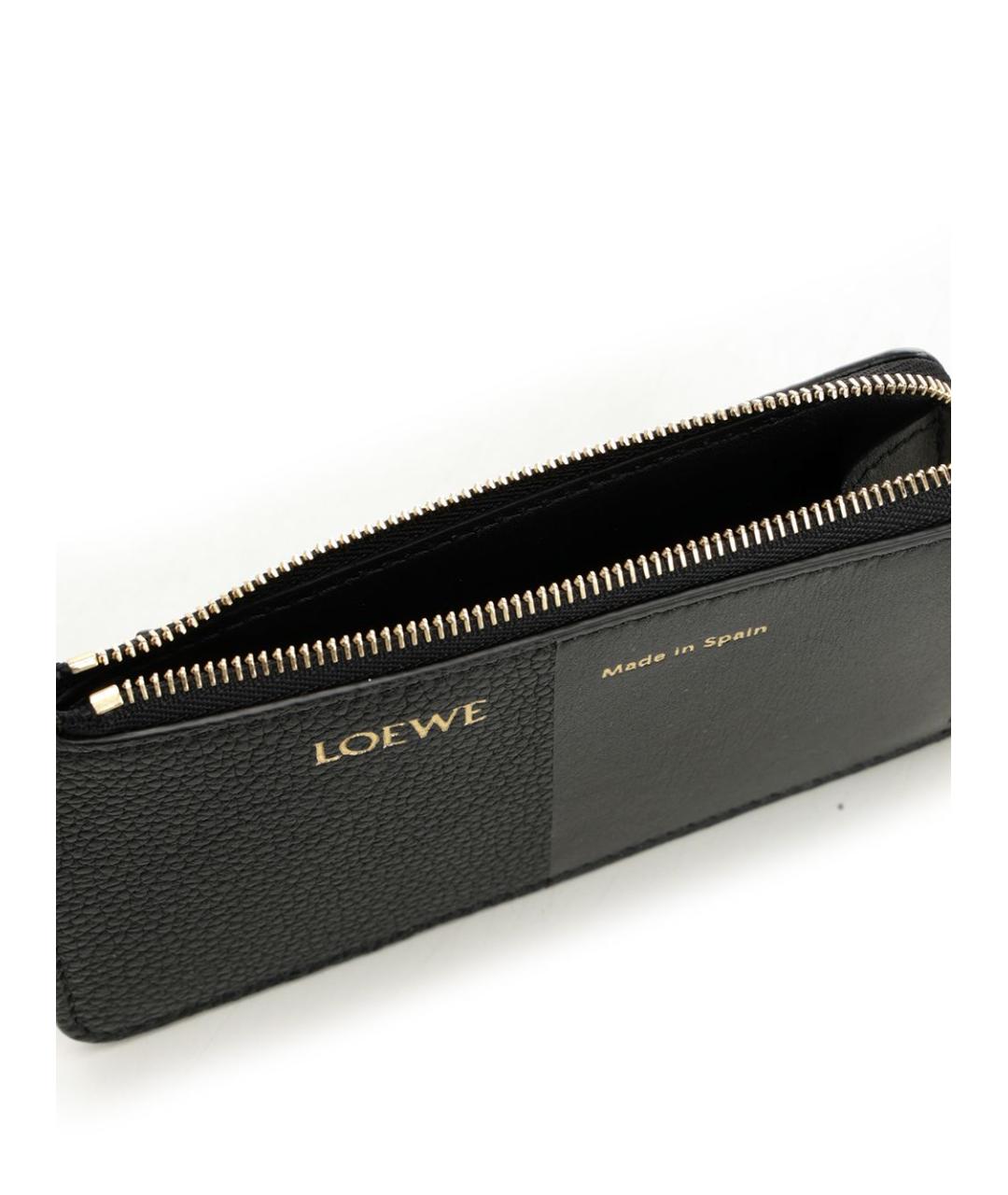 LOEWE Черный кожаный кардхолдер, фото 4
