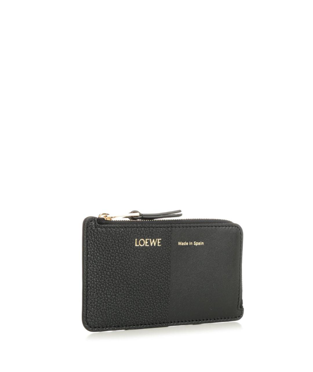 LOEWE Черный кожаный кардхолдер, фото 2