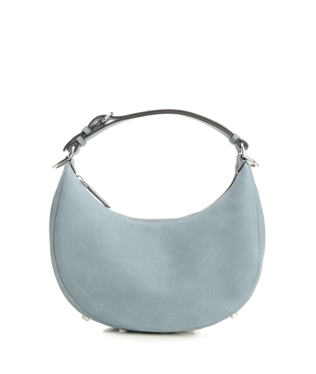 FENDI Голубая кожаная сумка через плечо, фото 1