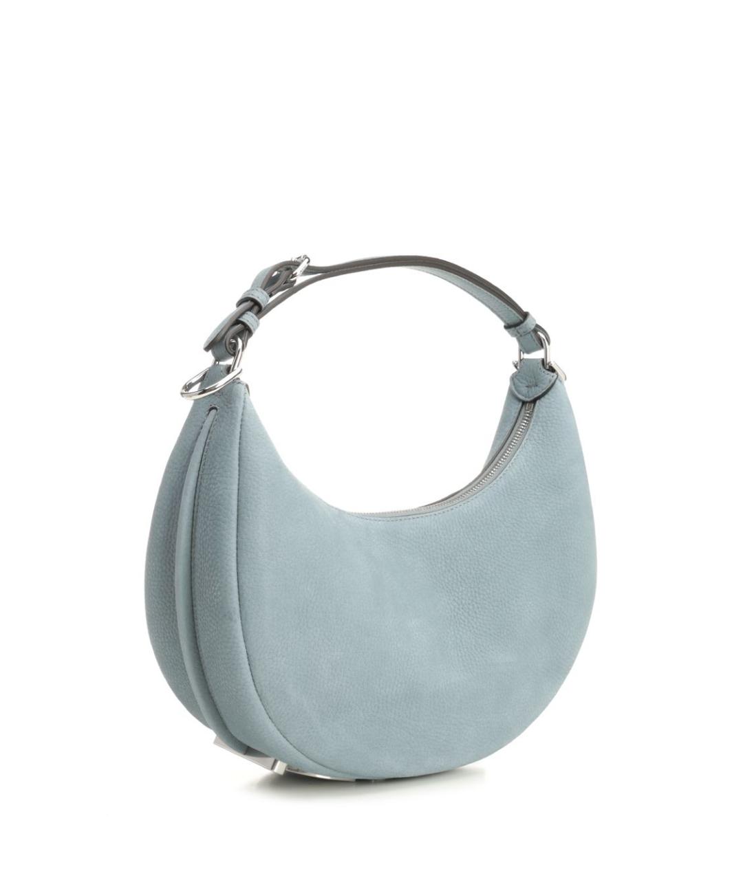 FENDI Голубая кожаная сумка через плечо, фото 2