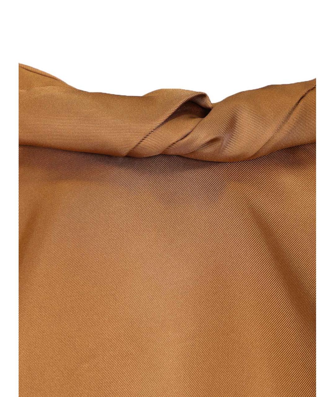 LOULOU STUDIO Коричневая шелковая блузы, фото 4