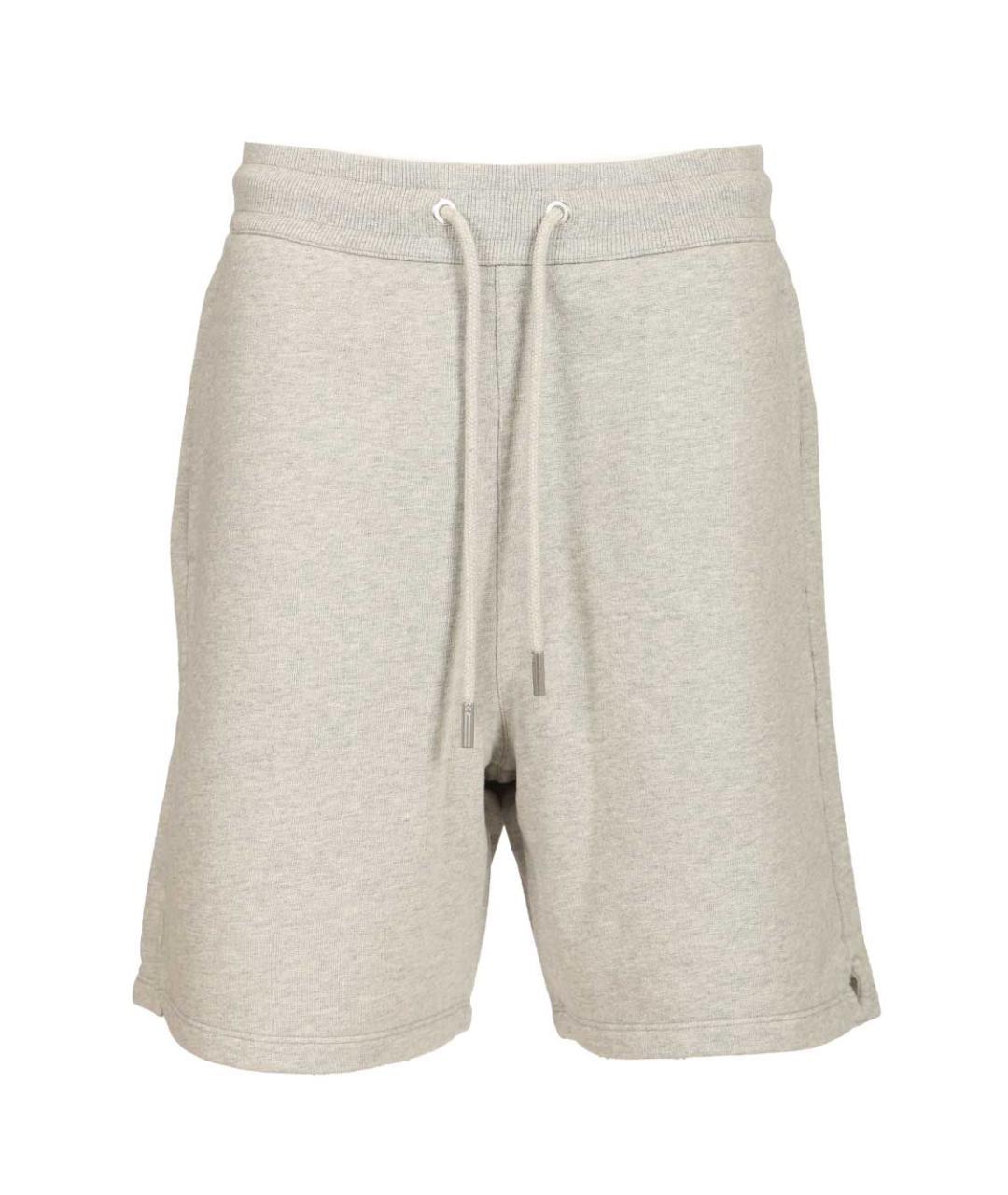 Ami Paris Серые хлопко-эластановые шорты, фото 1