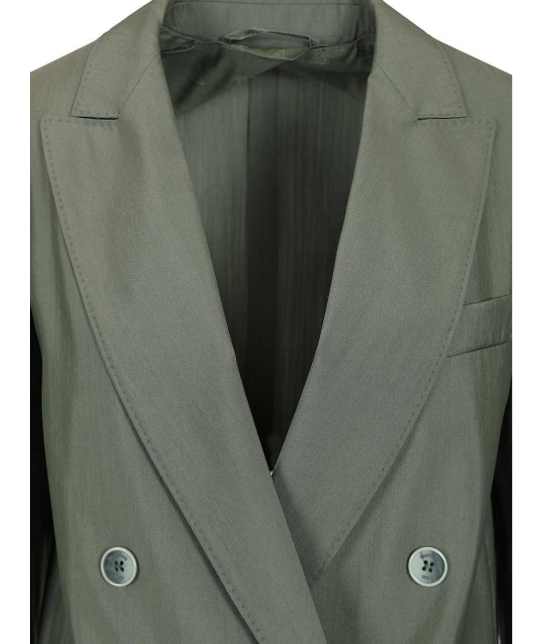 MAX MARA Зеленый шерстяной жакет/пиджак, фото 5