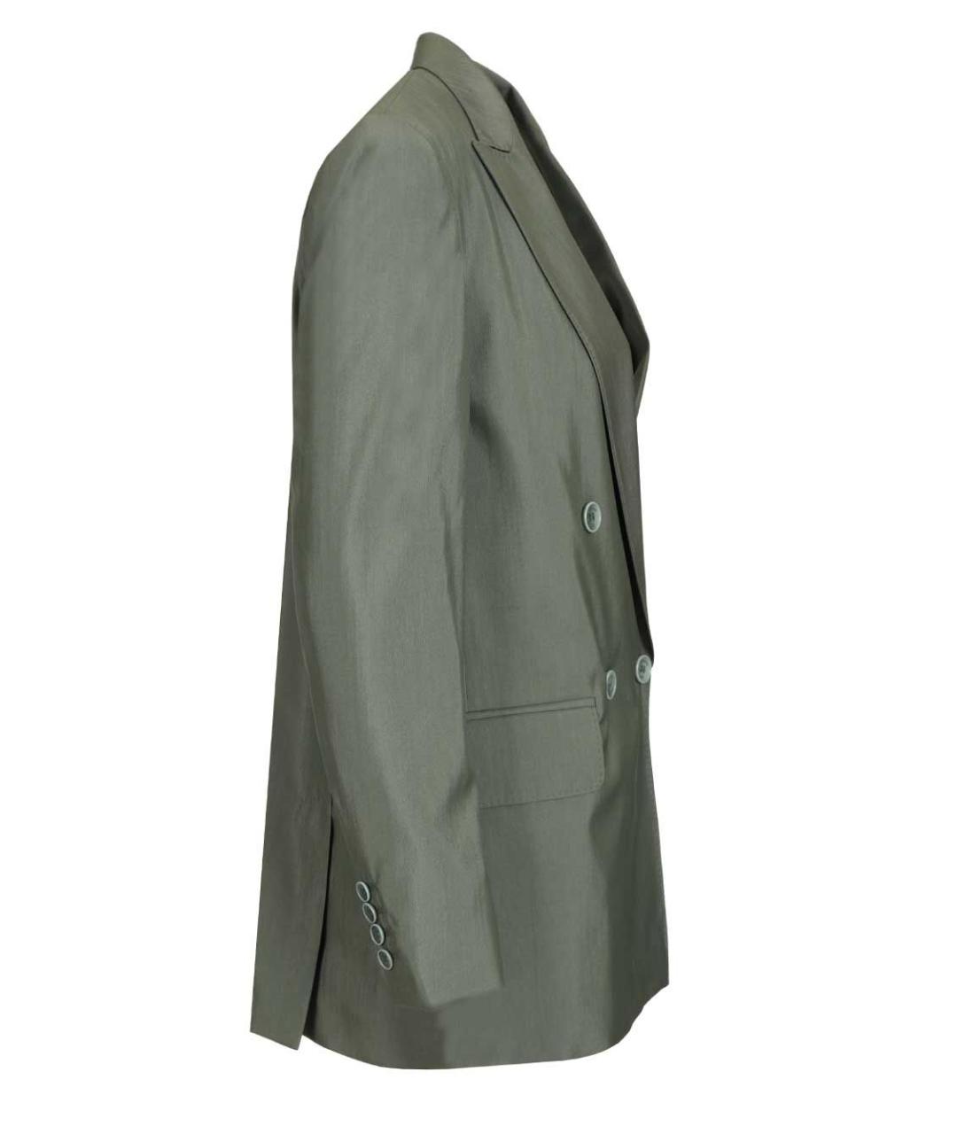 MAX MARA Зеленый шерстяной жакет/пиджак, фото 3