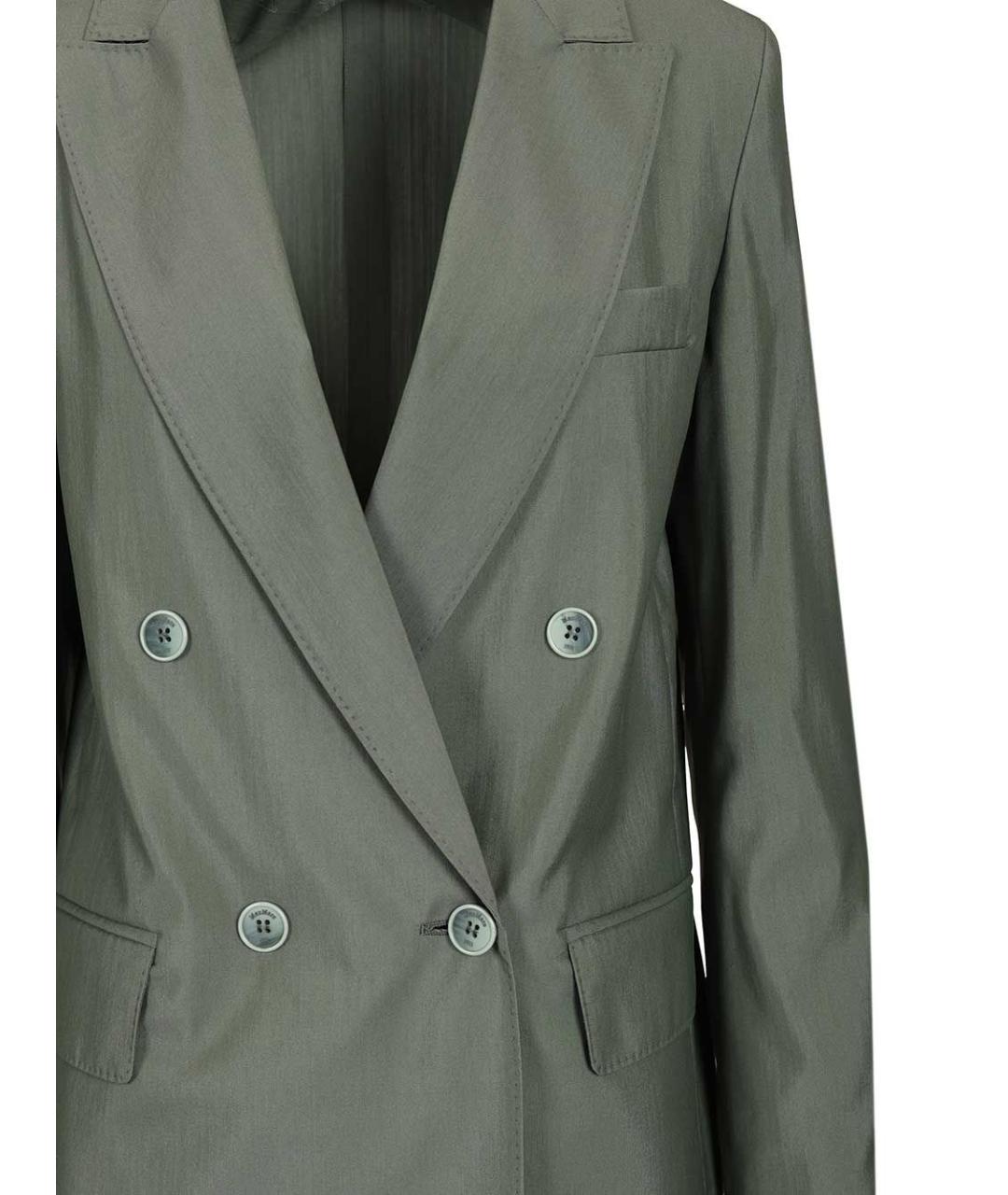 MAX MARA Зеленый шерстяной жакет/пиджак, фото 4