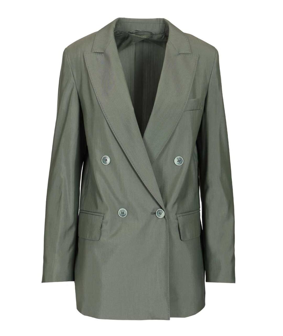 MAX MARA Зеленый шерстяной жакет/пиджак, фото 1