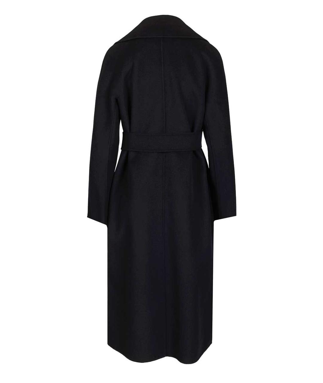 MAX MARA STUDIO Темно-синее шерстяное пальто, фото 2