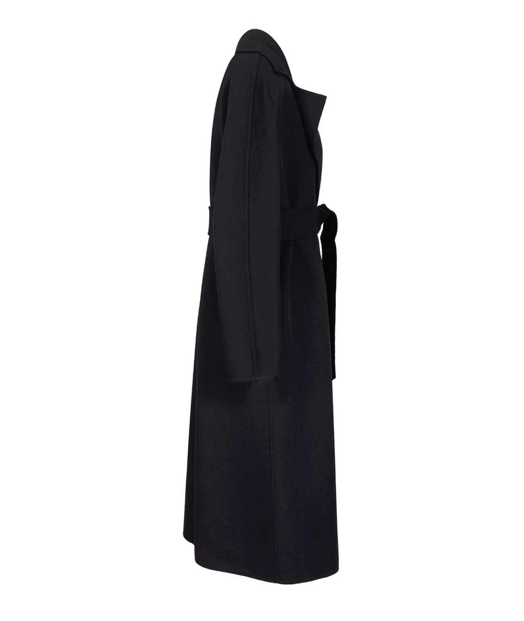 MAX MARA STUDIO Темно-синее шерстяное пальто, фото 3