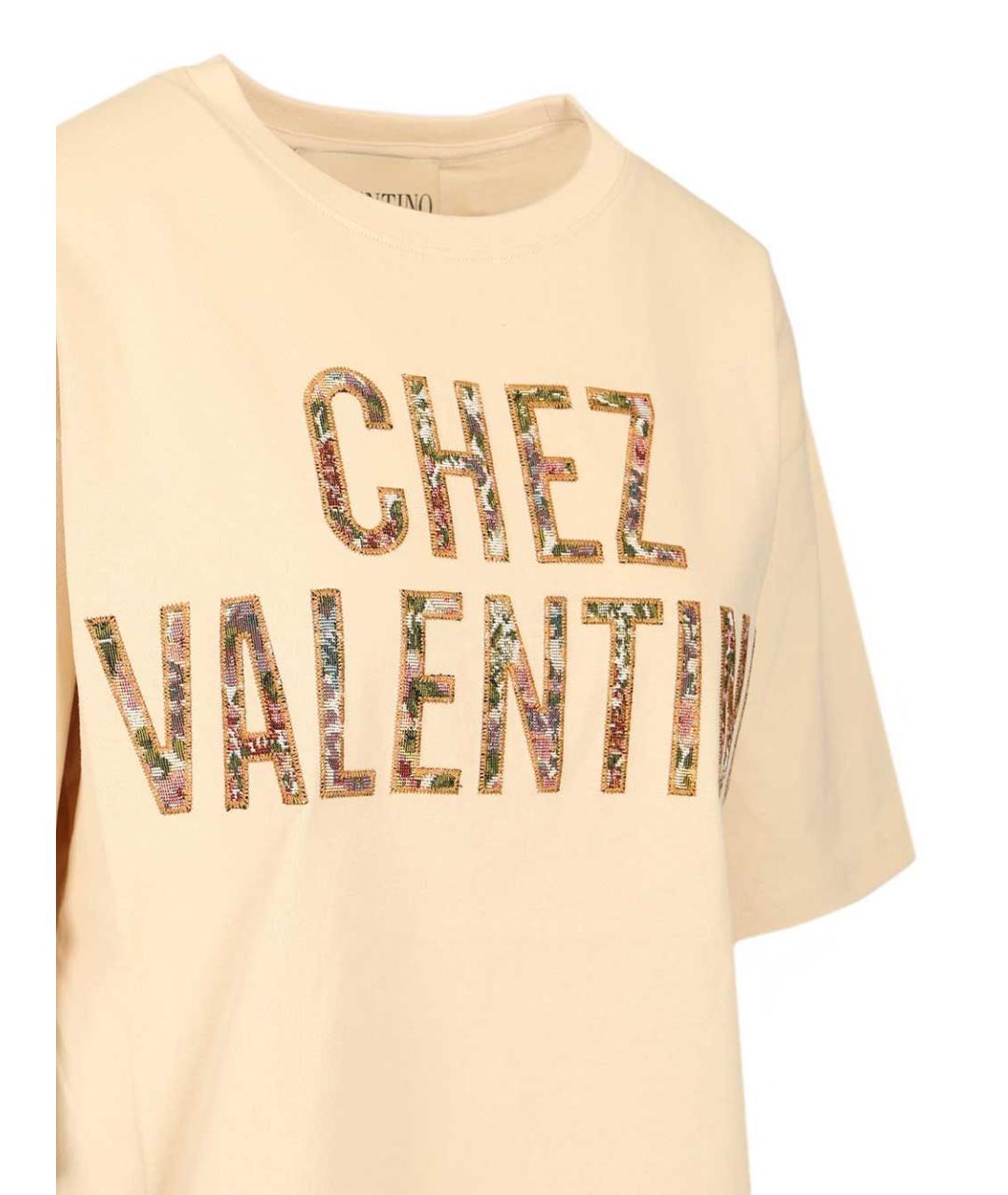 VALENTINO Мульти хлопковая футболка, фото 4