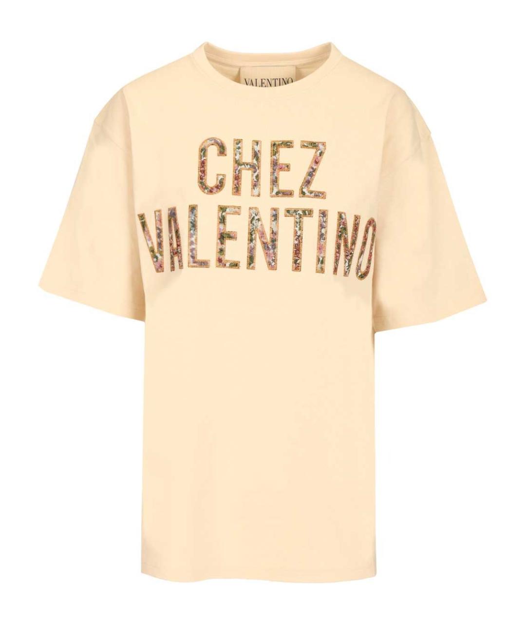 VALENTINO Мульти хлопковая футболка, фото 1