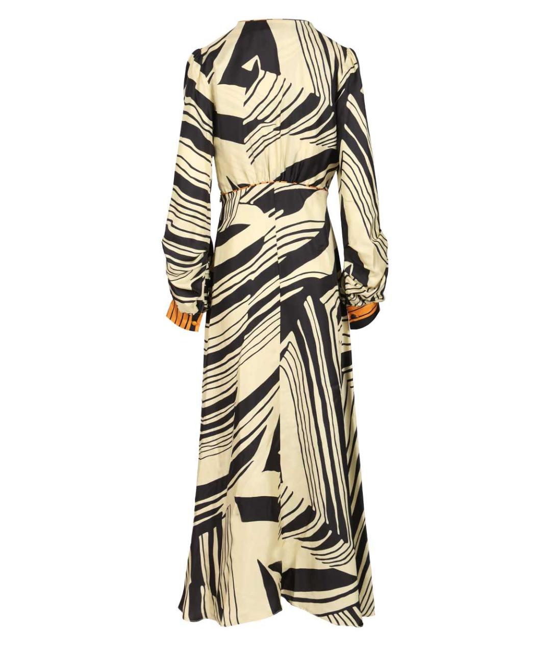 RAQUEL DINIZ Мульти шелковое платье, фото 2