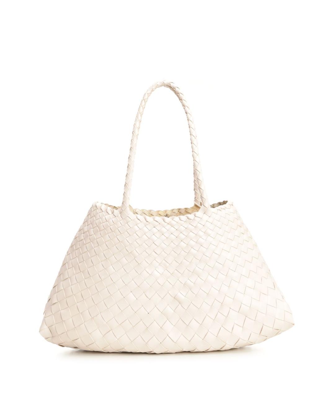 Dragon Diffusion Белая кожаная сумка тоут, фото 1