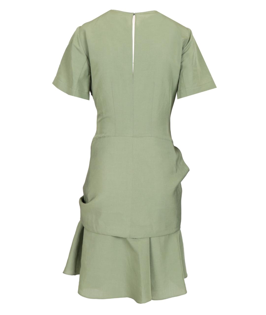 LOEWE Зеленые вискозное повседневное платье, фото 2