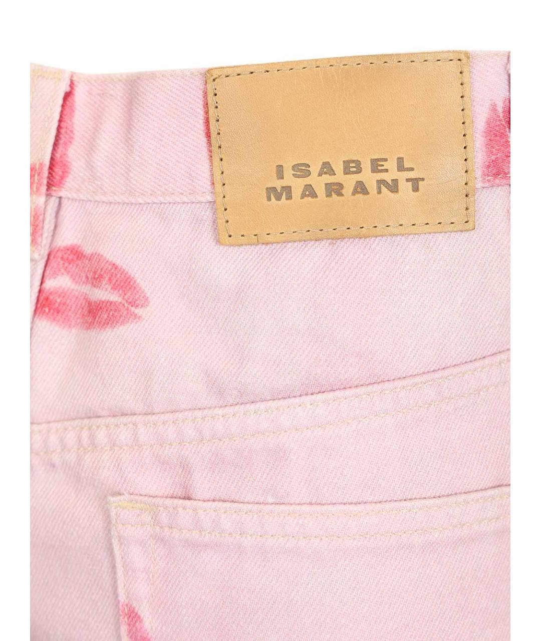 ISABEL MARANT ETOILE Розовые хлопковые шорты, фото 4