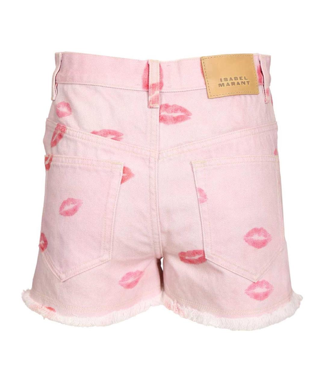 ISABEL MARANT ETOILE Розовые хлопковые шорты, фото 2