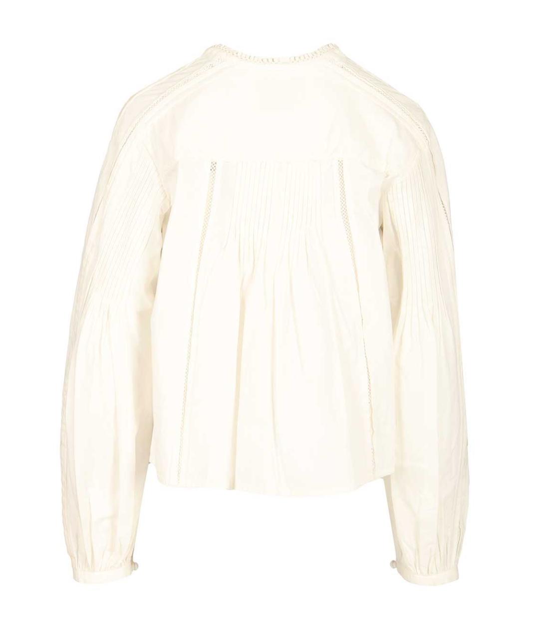 ISABEL MARANT Белая хлопковая блузы, фото 2