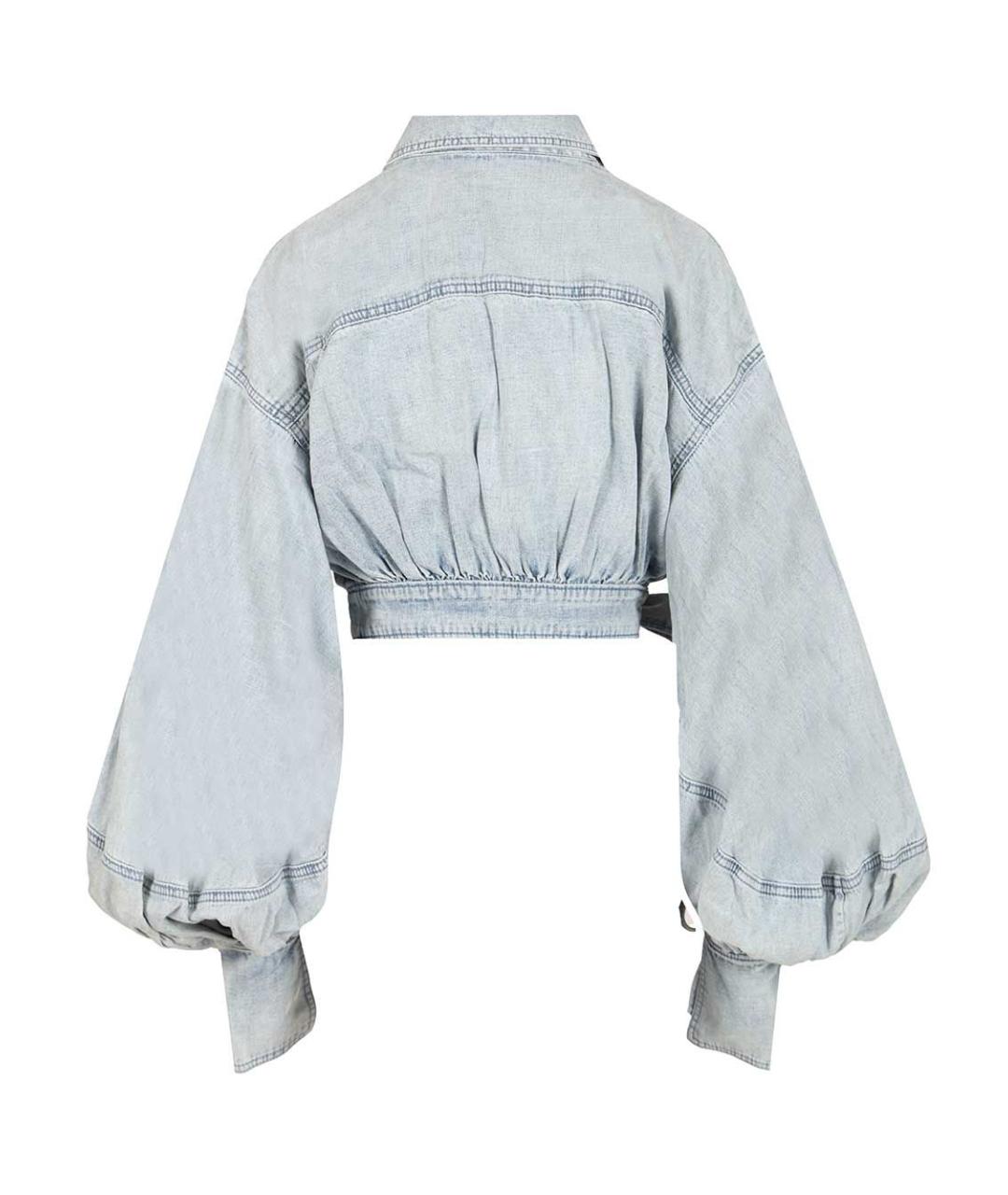 ZIMMERMANN Голубая хлопковая рубашка, фото 2