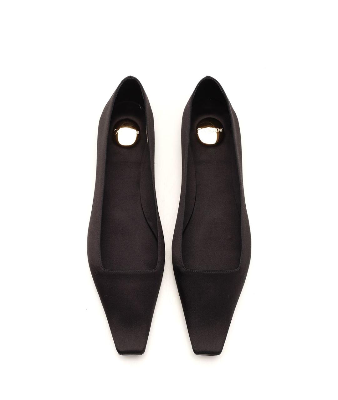 SAINT LAURENT Черные текстильные балетки, фото 5