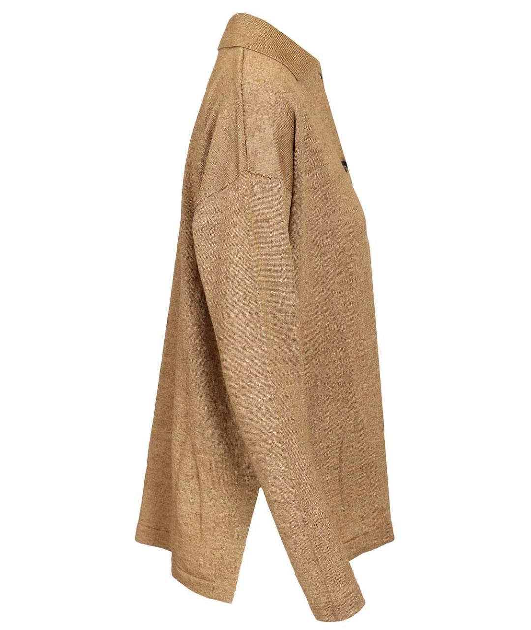 'S MAX MARA Бежевый льняной кардиган, фото 3