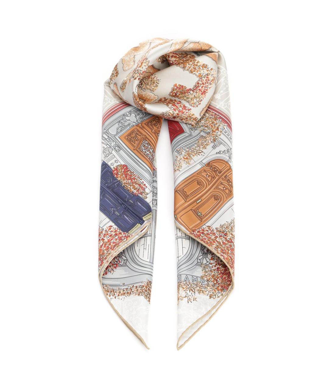 LONGCHAMP Мульти шелковый шарф, фото 1