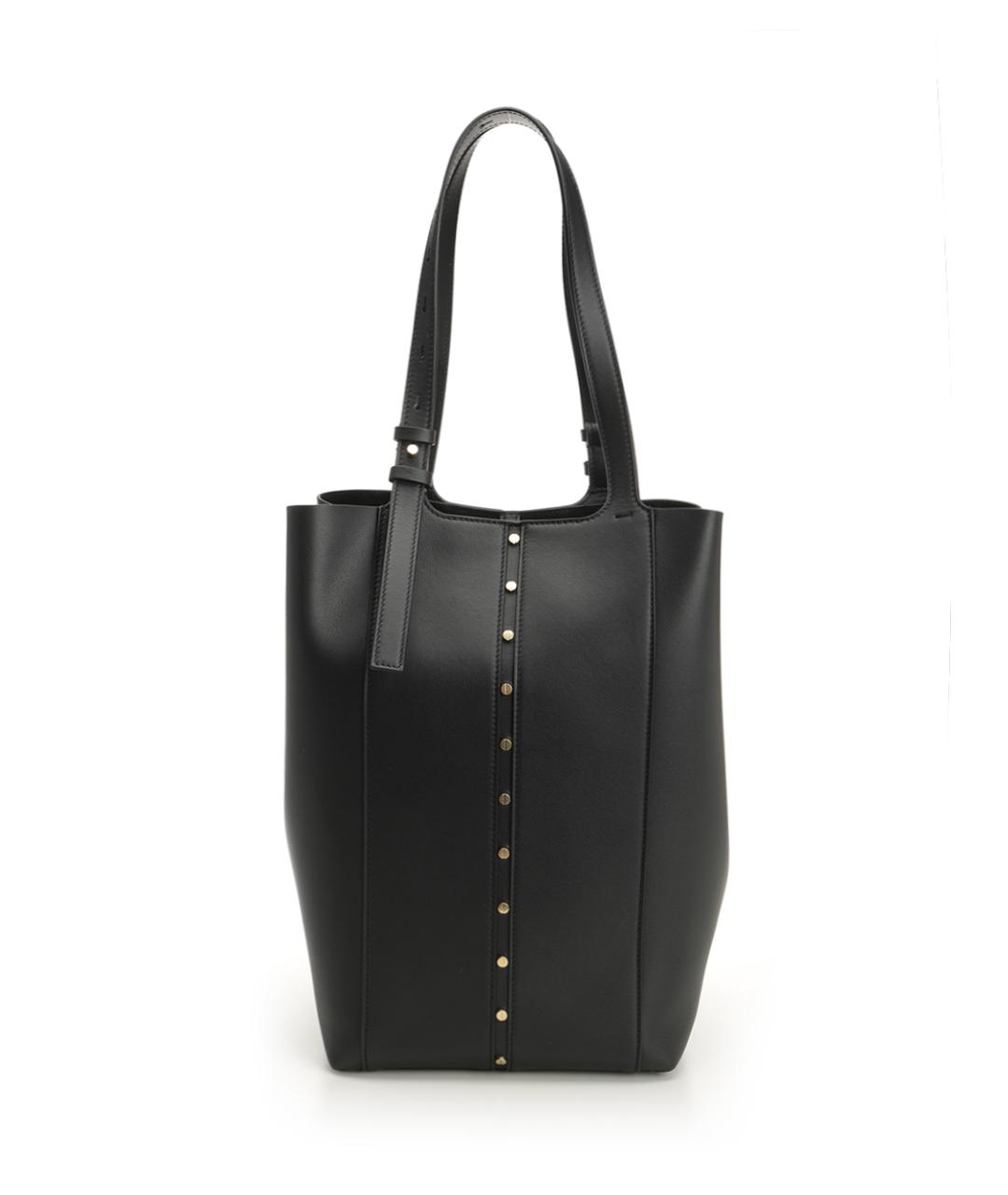 GOLDEN GOOSE DELUXE BRAND Черная кожаная сумка тоут, фото 1