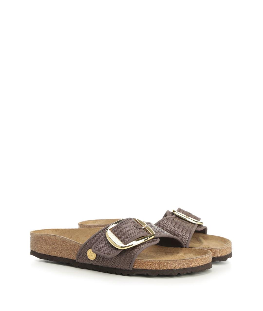 BIRKENSTOCK Коричневые шлепанцы, фото 2