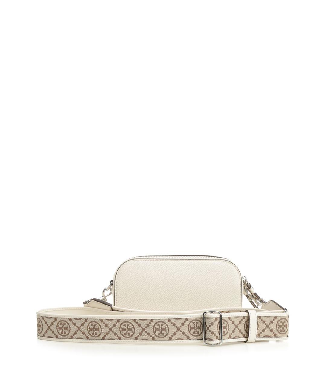 TORY BURCH Белая кожаная сумка через плечо, фото 3