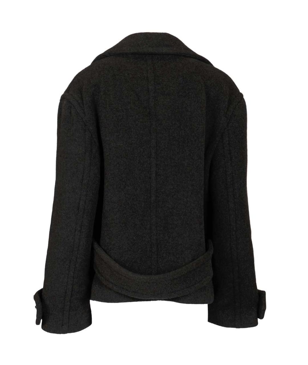 DURAZZI Антрацитовое шерстяное пальто, фото 2