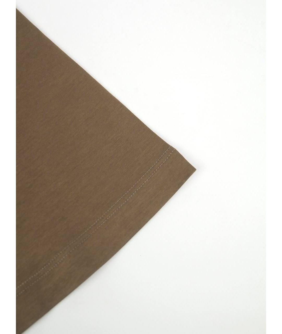 KITON Коричневая хлопковая футболка, фото 5