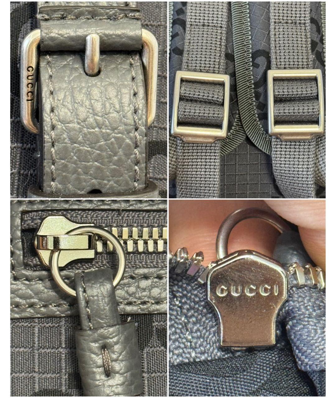 GUCCI Серый тканевый рюкзак, фото 6