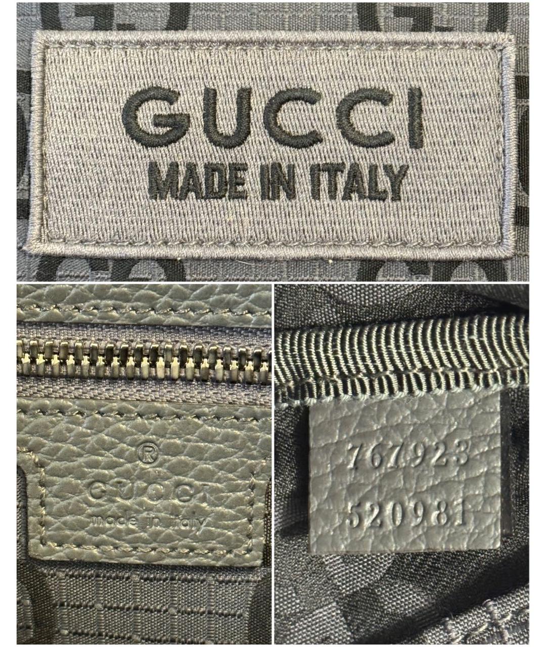 GUCCI Серый тканевый рюкзак, фото 7