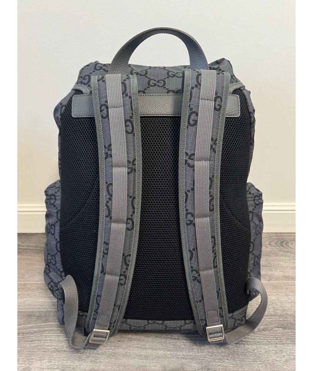 GUCCI Серый тканевый рюкзак, фото 2