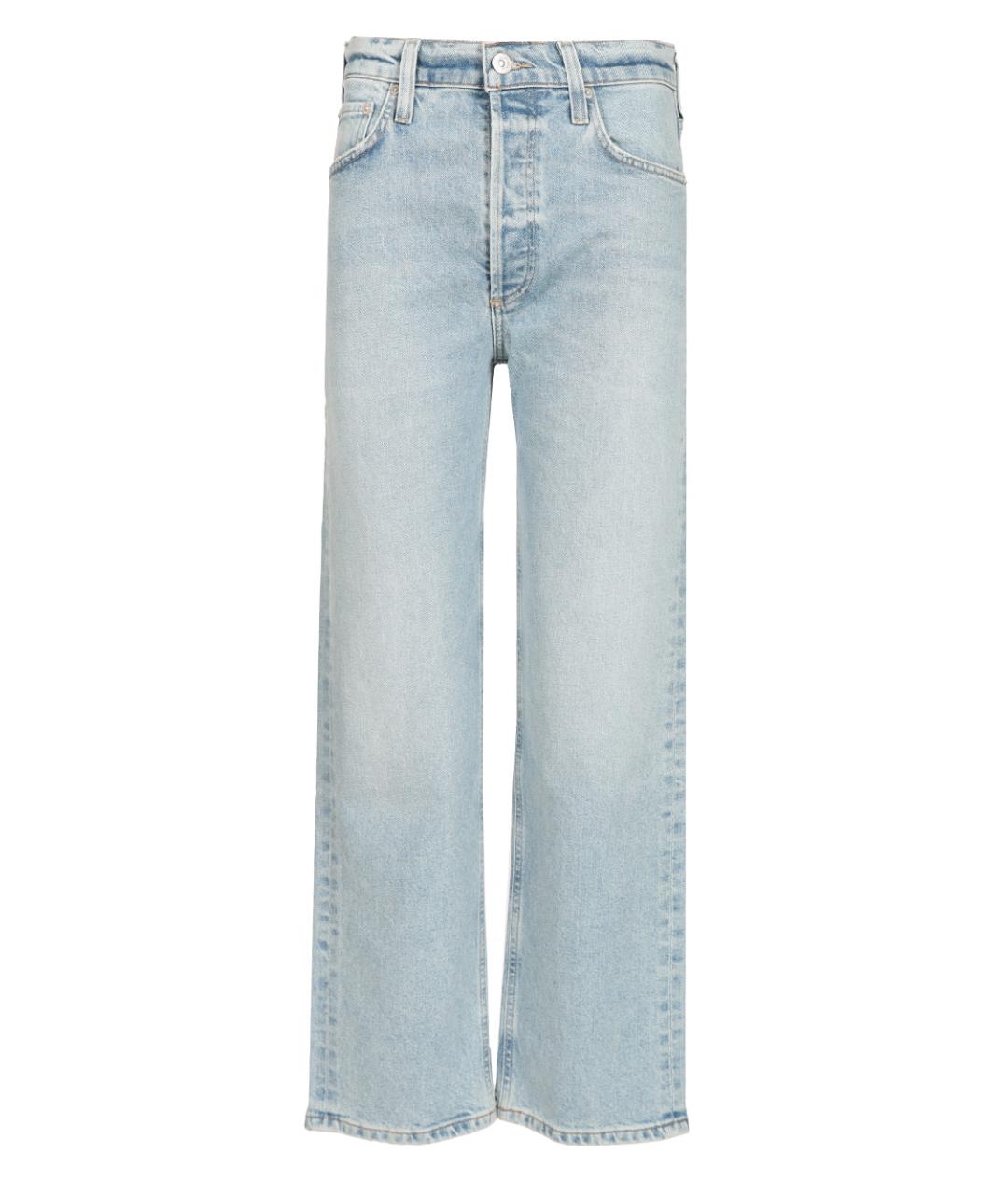 Citizien Of Humanity Голубые хлопковые прямые джинсы, фото 1
