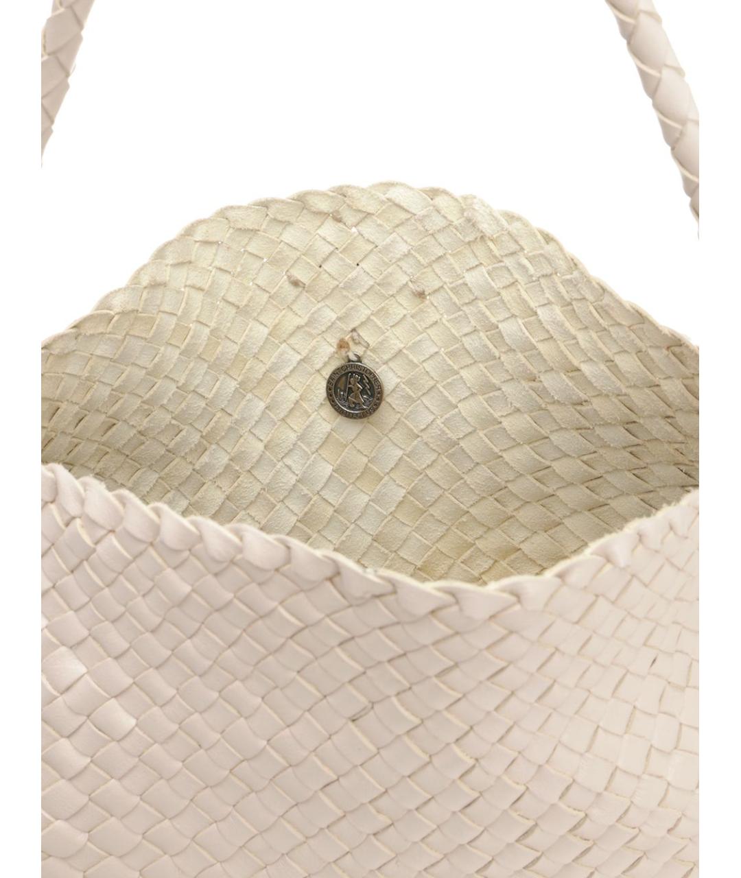 Dragon Diffusion Белая кожаная сумка через плечо, фото 4